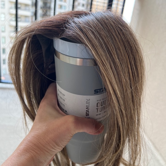 BelleTressTopper -Lace Front Mono Top Straight 14" in BrownSugar SweetC… - Picture 2 of 8